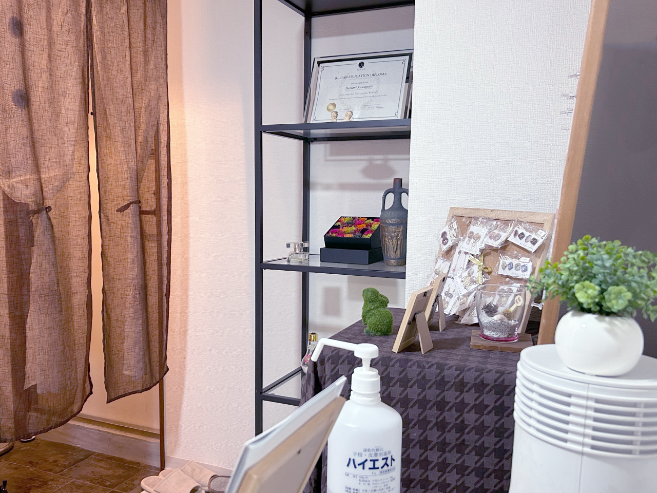 梅田・西天満の鍼灸院・美容鍼灸サロン 【プティ・エシェル】の受付