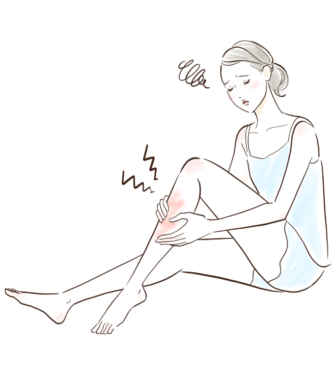 肩こり・腰痛・座骨神経痛・膝痛などで悩む女性